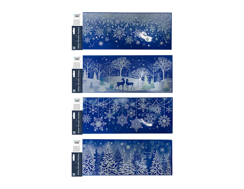 Christmas Glitter Window Decoration Stickers