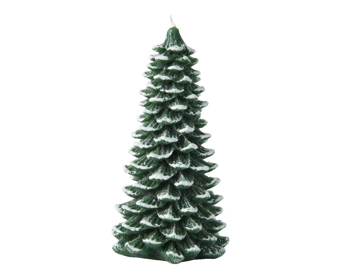 Wax Christmas Tree Shaped Gift Wrapped Candle