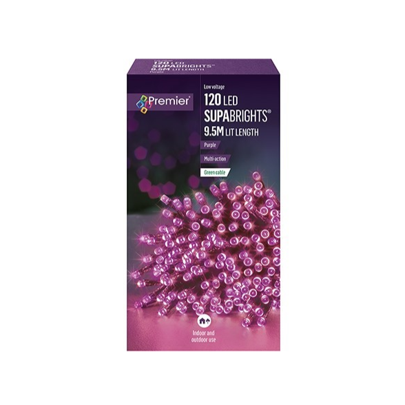 Premier 120 LED Multi-Action Supabrights Purple