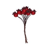 Gisela Graham - Pick Cluster Shiny Red Berries - 10cm