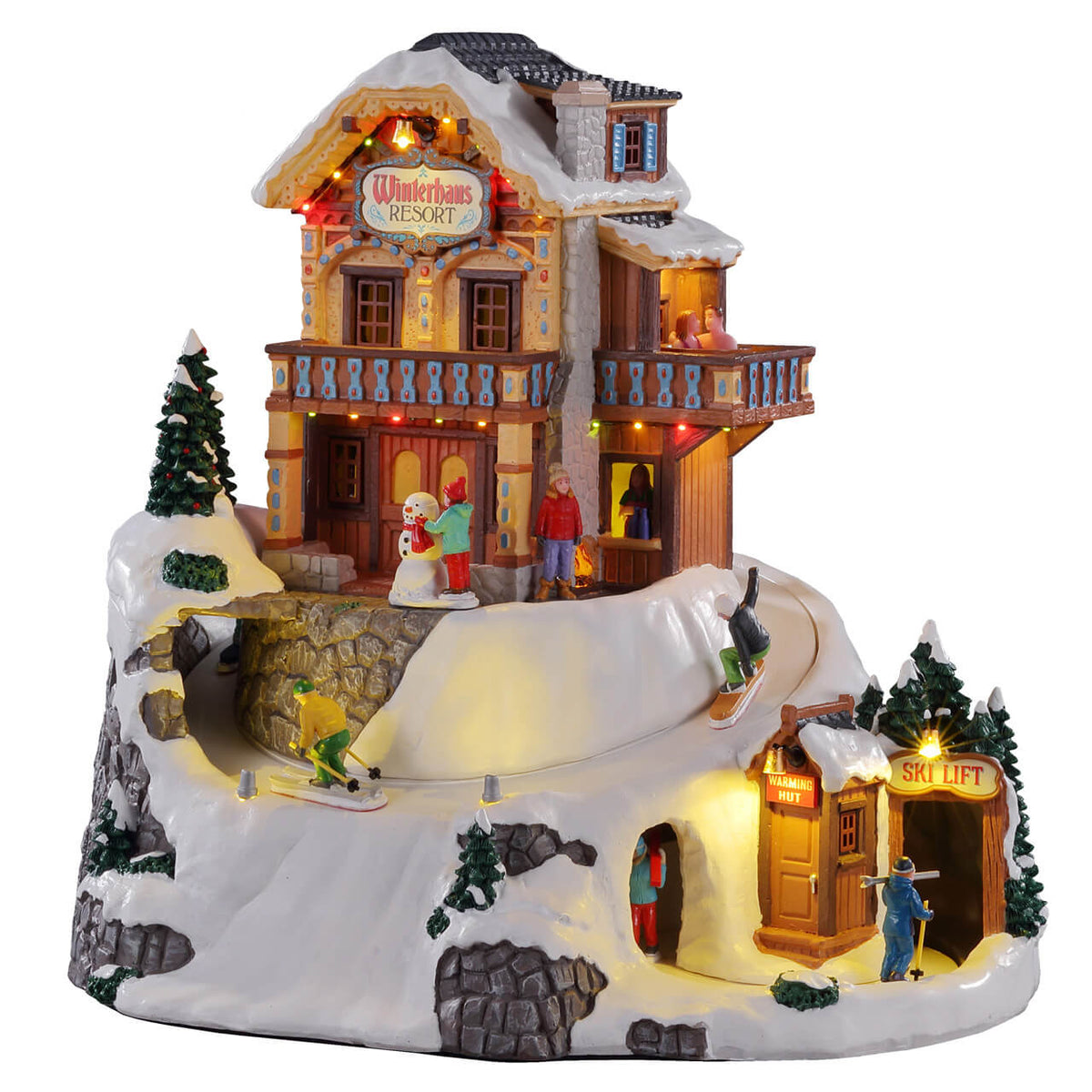 Lemax - Winterhaus Resort Ski Village Animated with Lights, Motion & Sound
