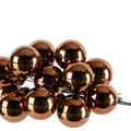 Espresso Mini Glass Baubles on a Wire - Bunch of 10 (2cm) - Shiny Finish