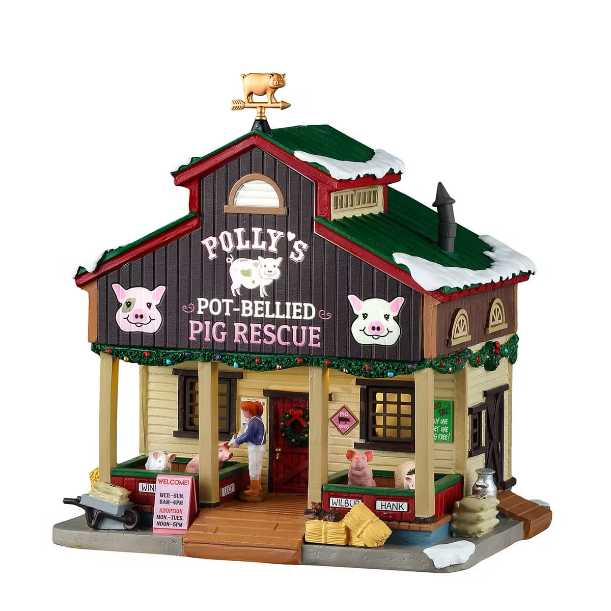 Lemax - Polly's Pot-Bellied Pig Rescue