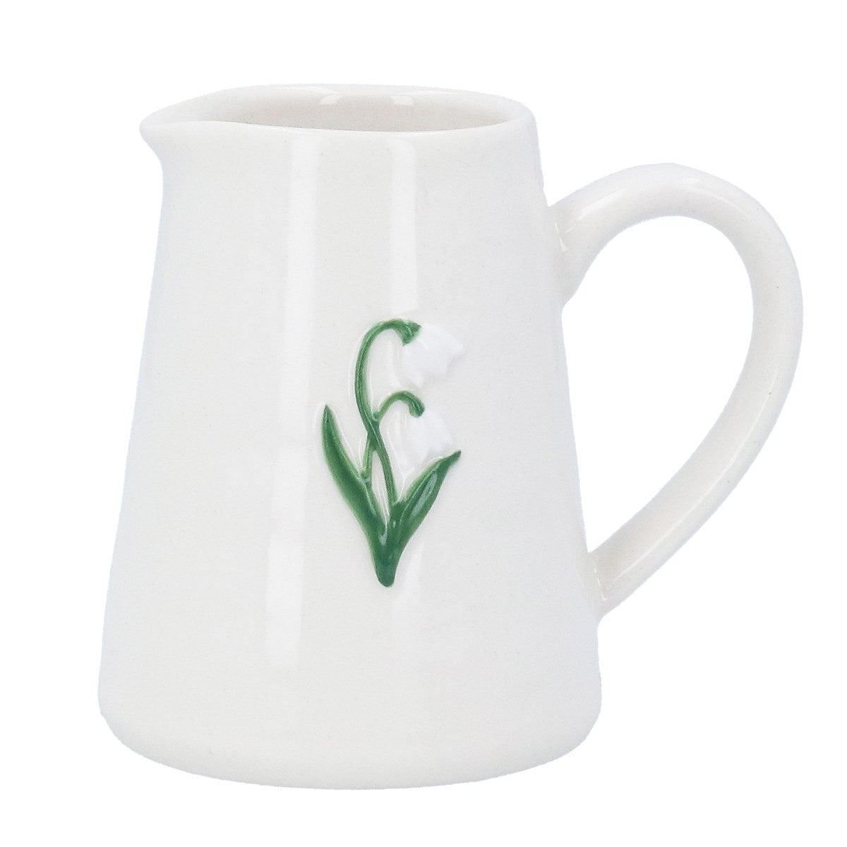 Gisela Graham - Snowdrops Ceramic Mini Jug - 8cm
