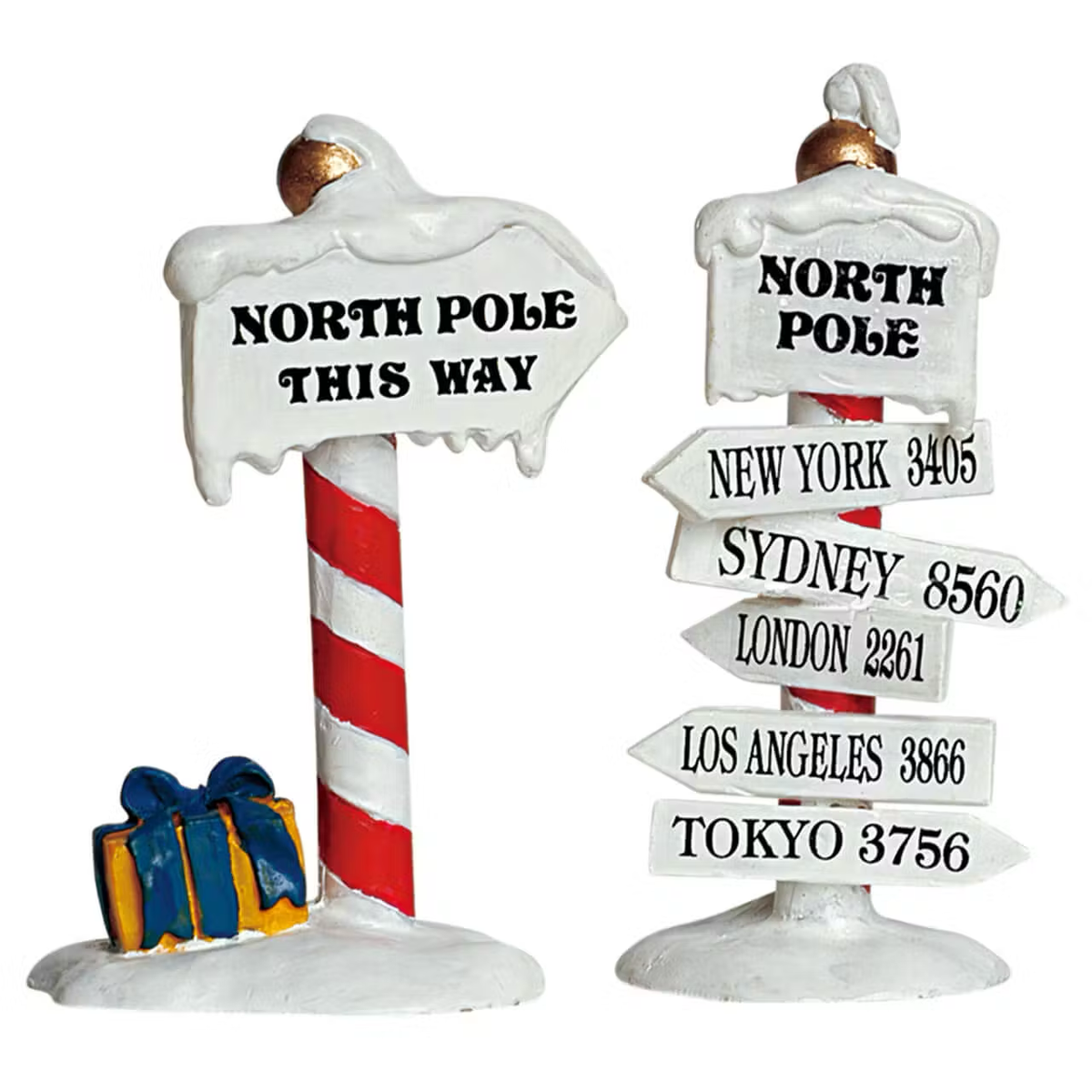 Lemax North Pole Signs - Set of 2
