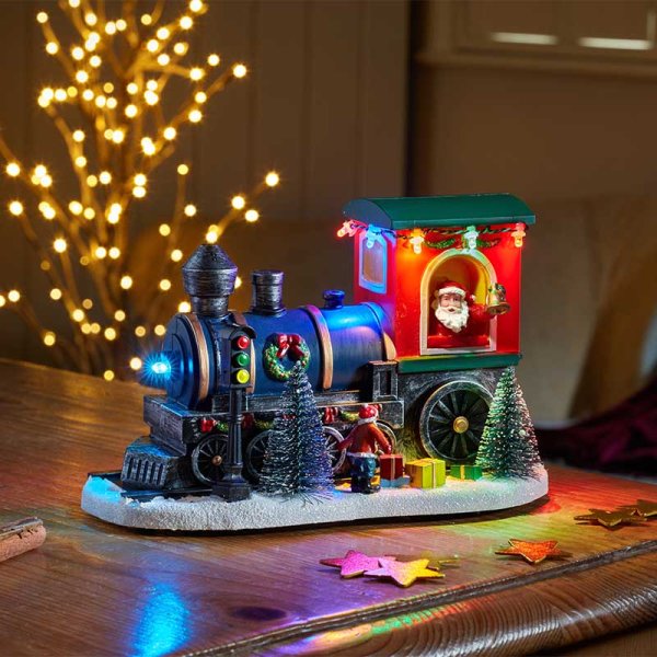 Santa's Express Light Up Snow Scene