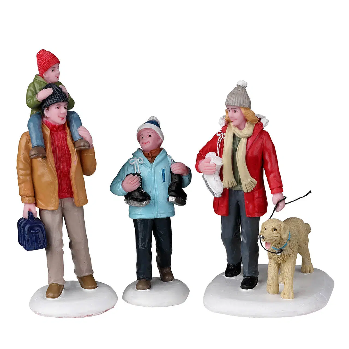 Lemax - Going Skating Christmas Village Figurines - Set of 3
