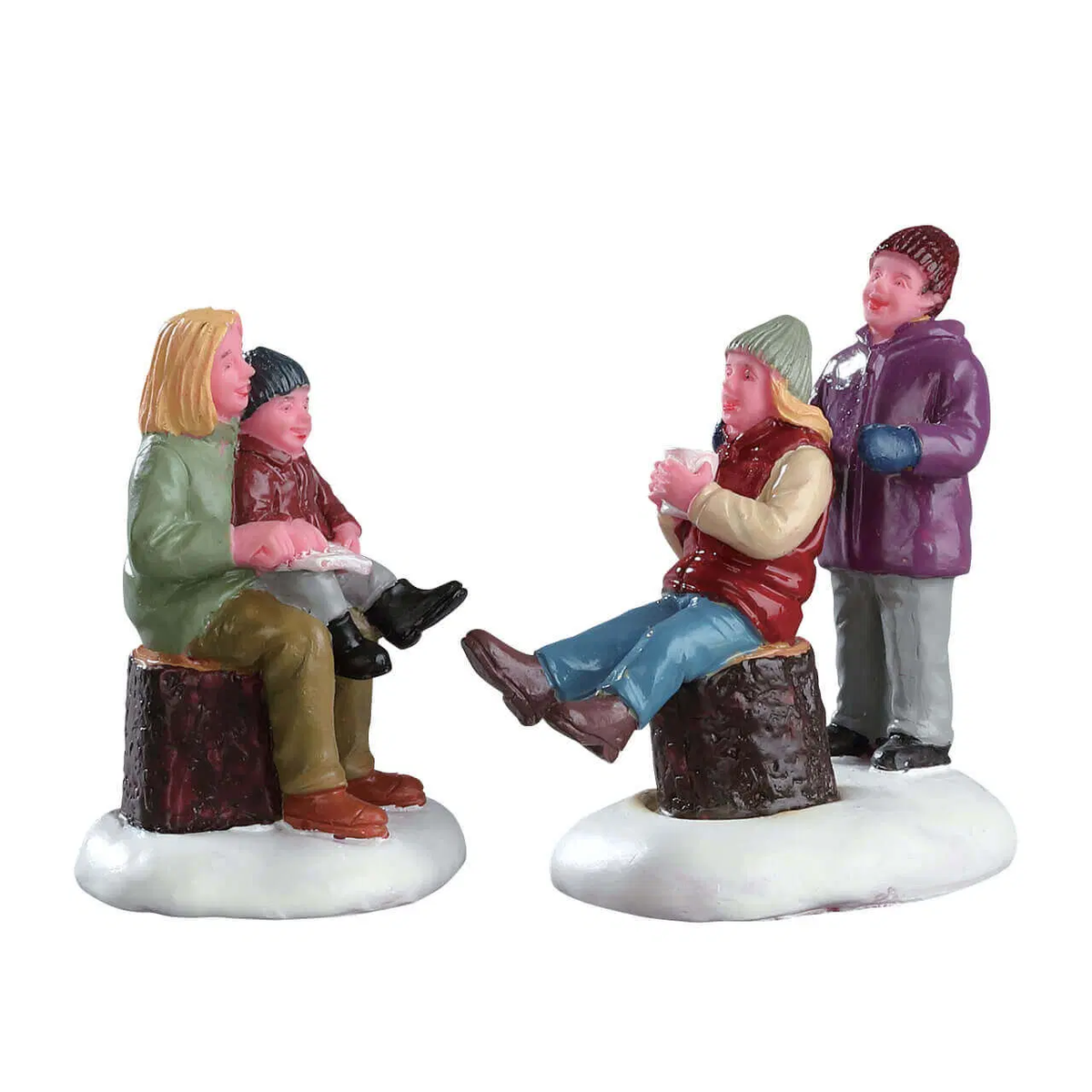 Lemax - Quality Time With Mom Christmas Village Figurines - Set of 2