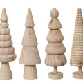 Minimalist Neutral Pinewood Tree Ornament - 22cm