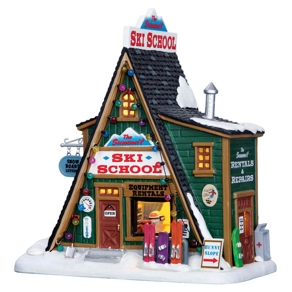 Lemax - The Summit Ski School Light Up Building