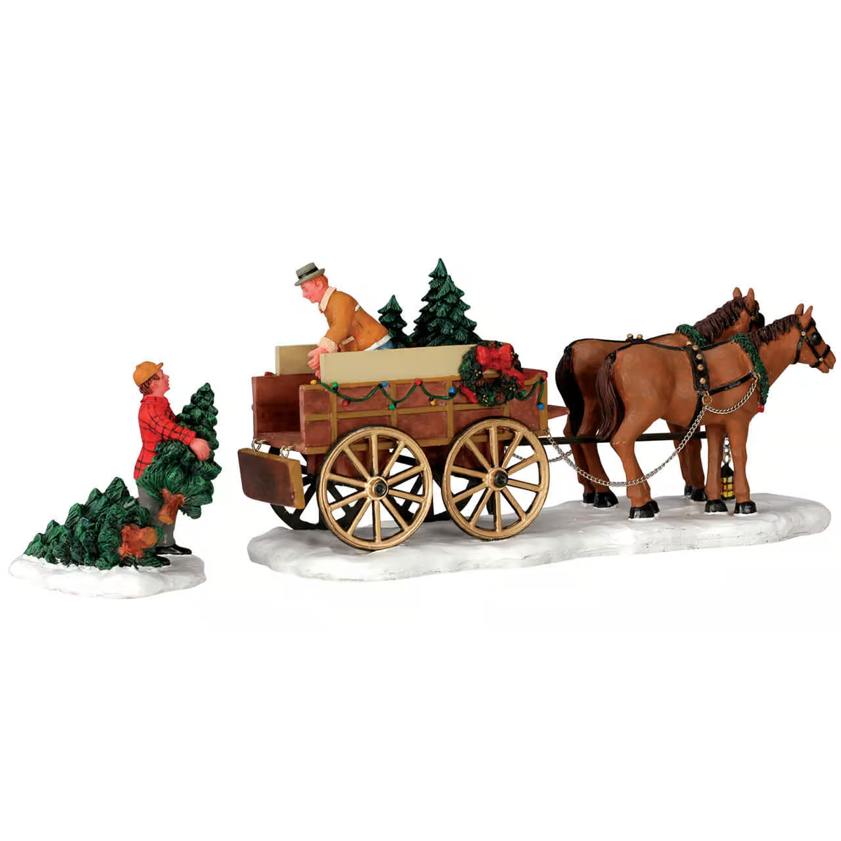 Lemax - Christmas Tree Wagon - Set of 2