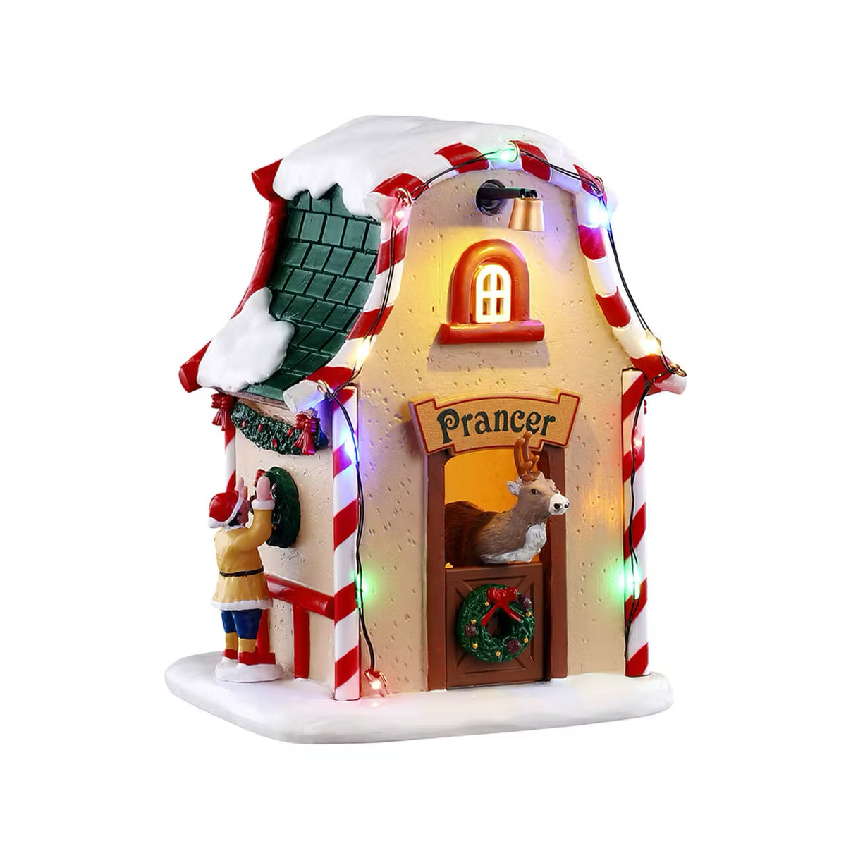 Lemax - Prancer's Den Reindeer House with Elf
