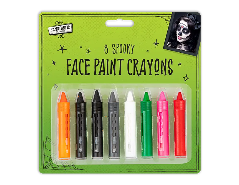 8 Colour Face Crayons