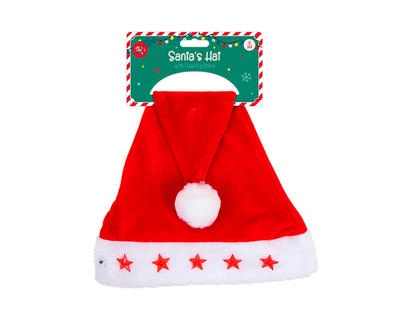 Flashing Santa Hat