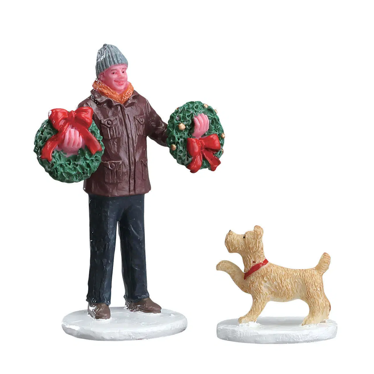 Lemax - Tree Lot Figure Village Figurines - Set of 2