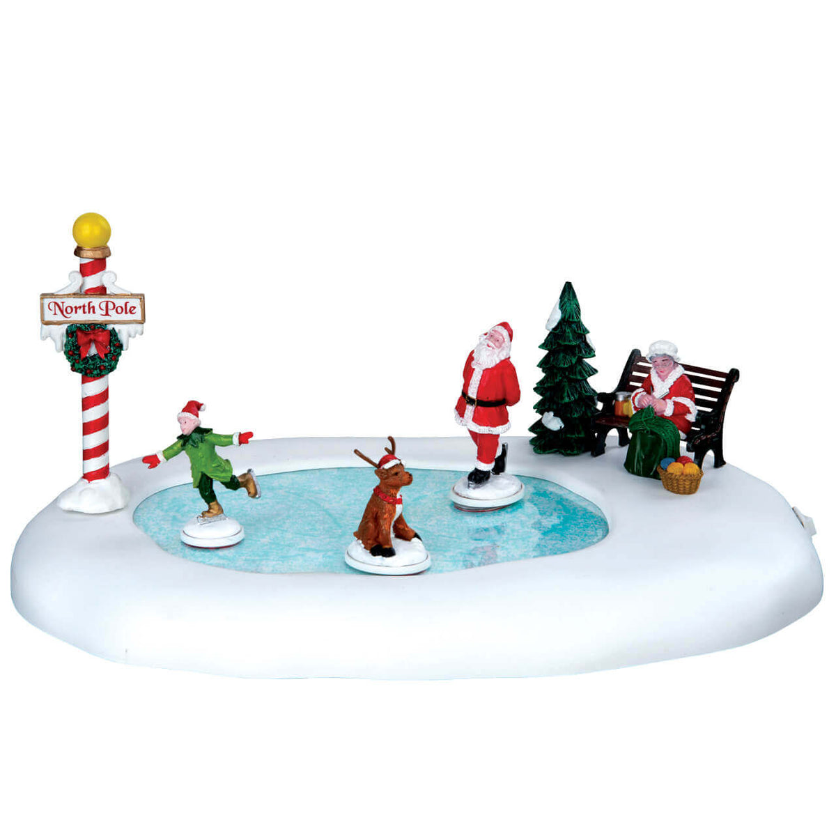 Lemax - North Pole Ice Follies Santa Ice Skating