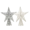 Glitter Rattan Star Tree Topper