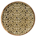 Christmas Tree Print Mangowood Wooden Christmas Plate
