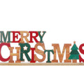 Wooden Merry Christmas Table Top Sign