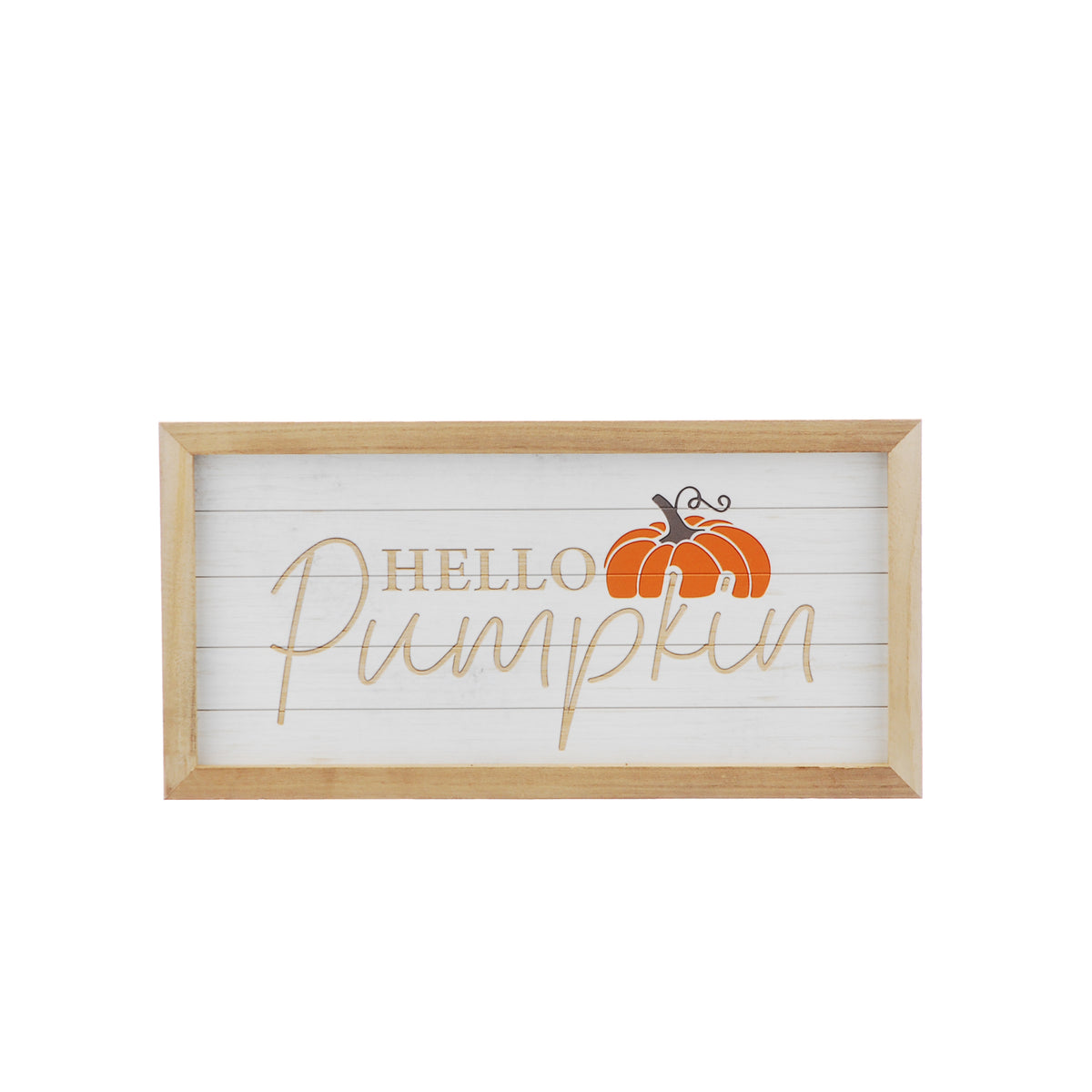 Halloween Hello Pumpkin Wooden Sign - 46cm