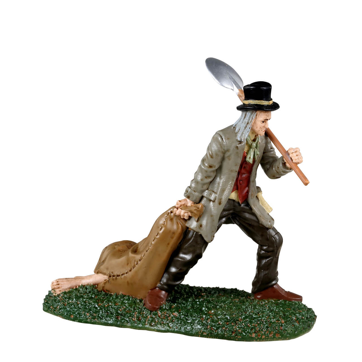 Lemax Spooky Town - Grave Digger & Body Bag Halloween Figurine