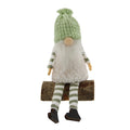Dangly Legs Fabric Gonk with Green Knit Hat Christmas Decoration