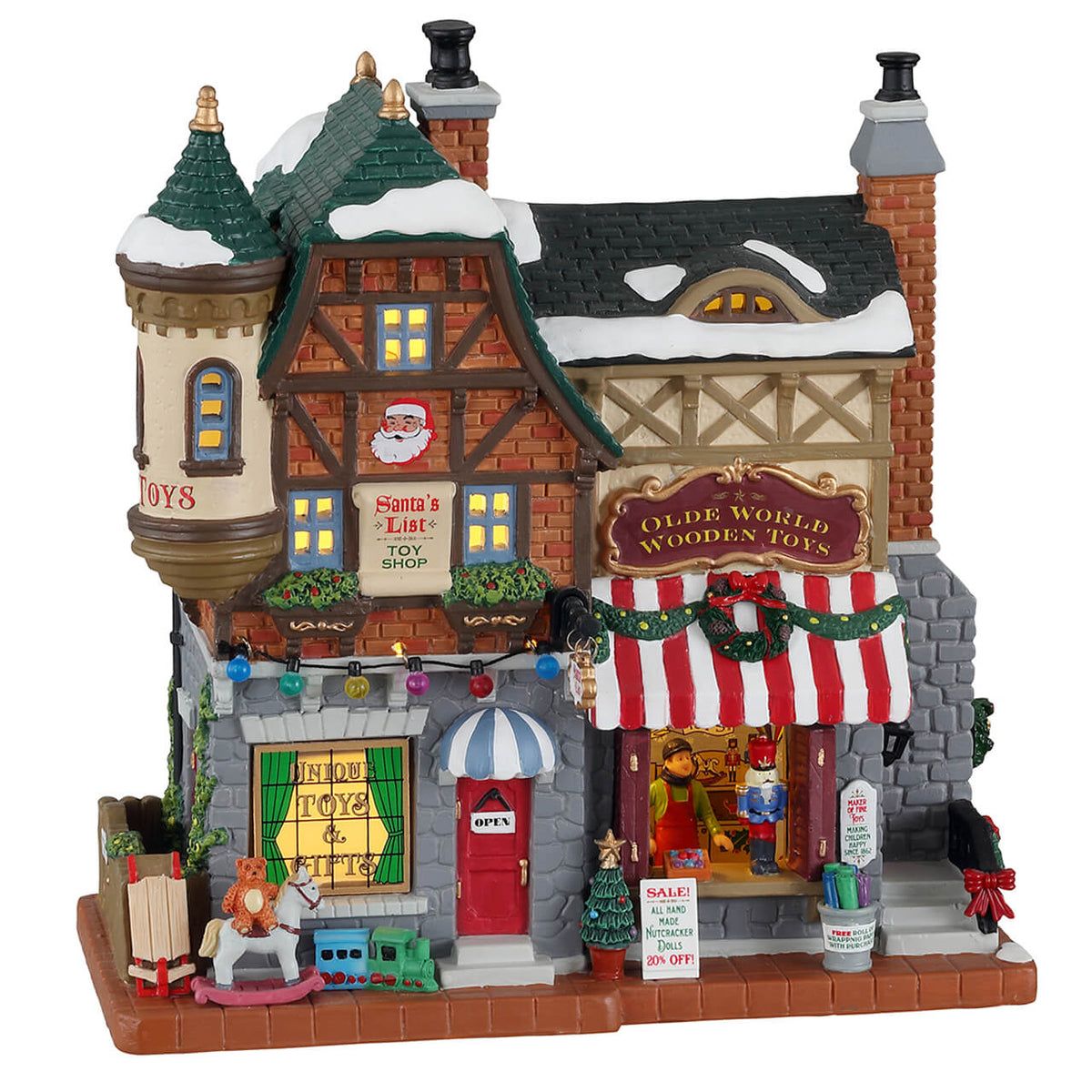 Lemax - Santa's List Toy Shop Light Up Christmas Village Shop