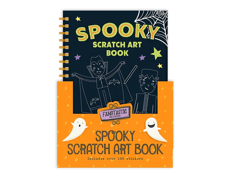 Spooky Halloween Scratch Art Book