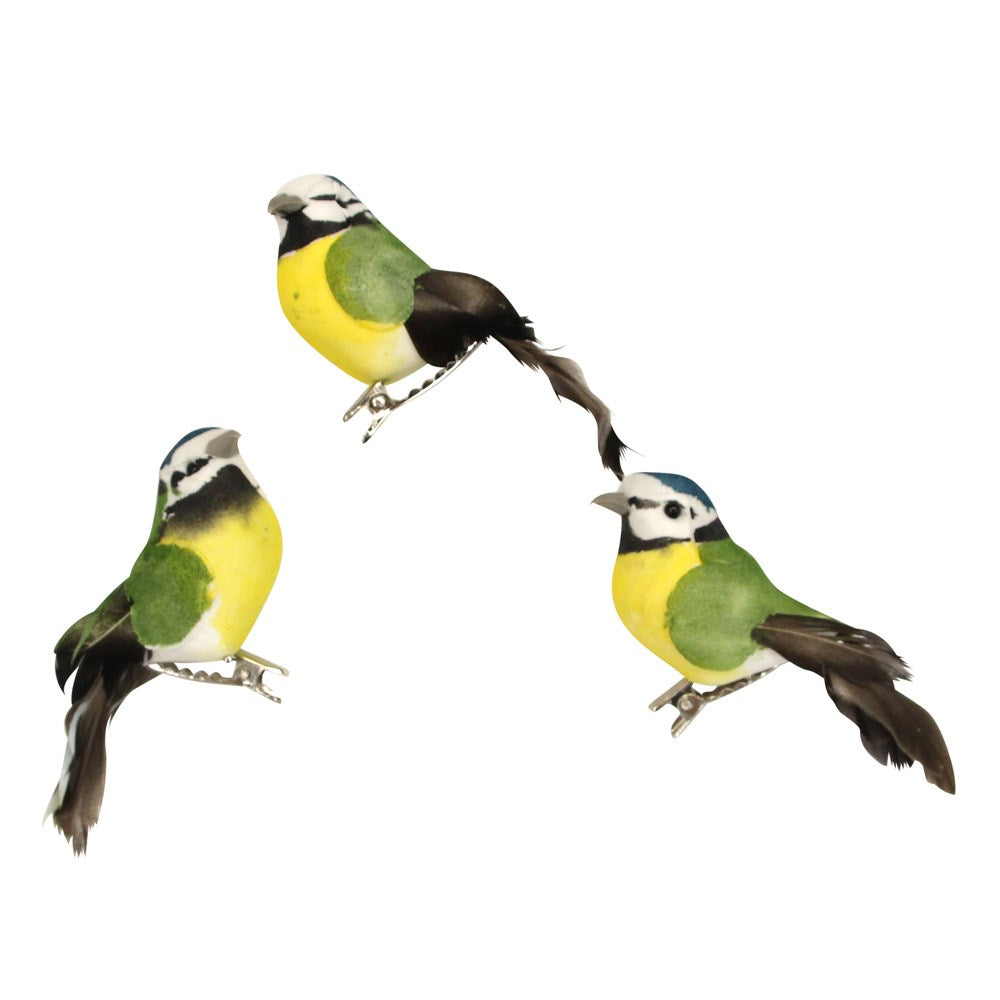 Gisela Graham - Blue Tit Clip-on Decoration Single 4cm