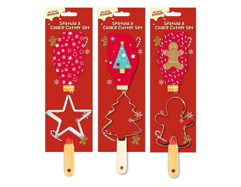 Christmas Spatula & Cookie Cutter Set