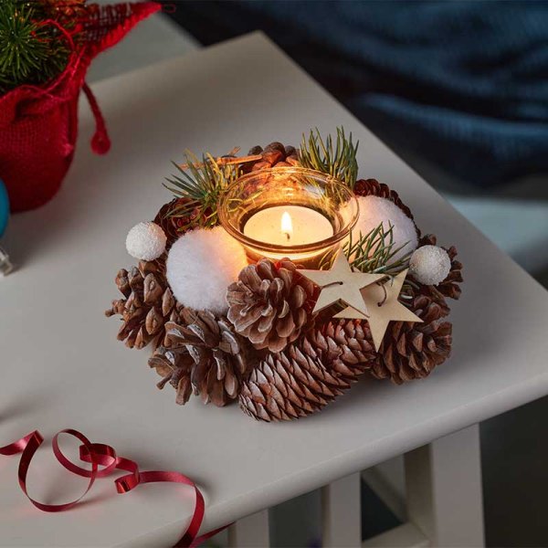 FrostPine Solo Candle Tealight Holder - 15cm