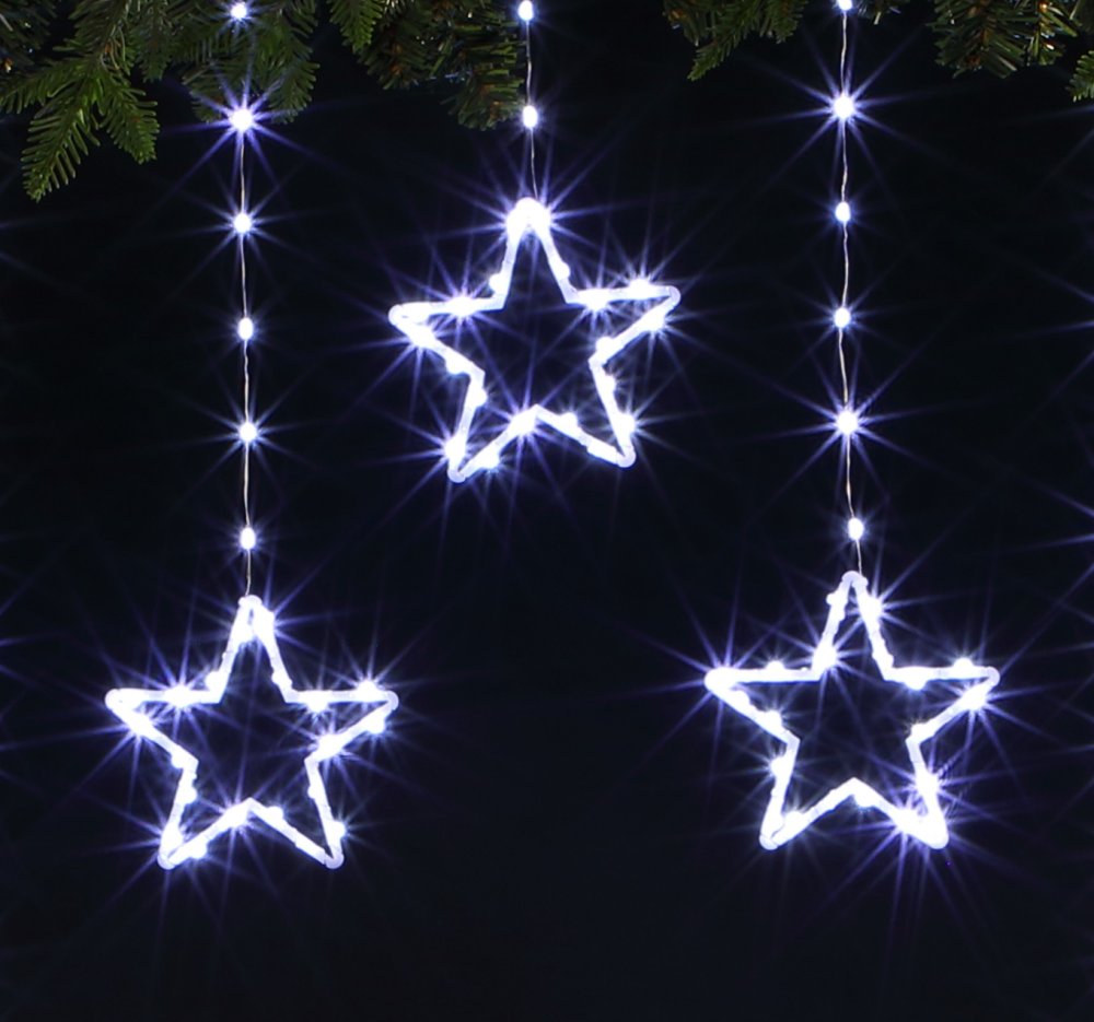 NOMA Star Wire Curtain Connectable String Lights - 308 LEDs