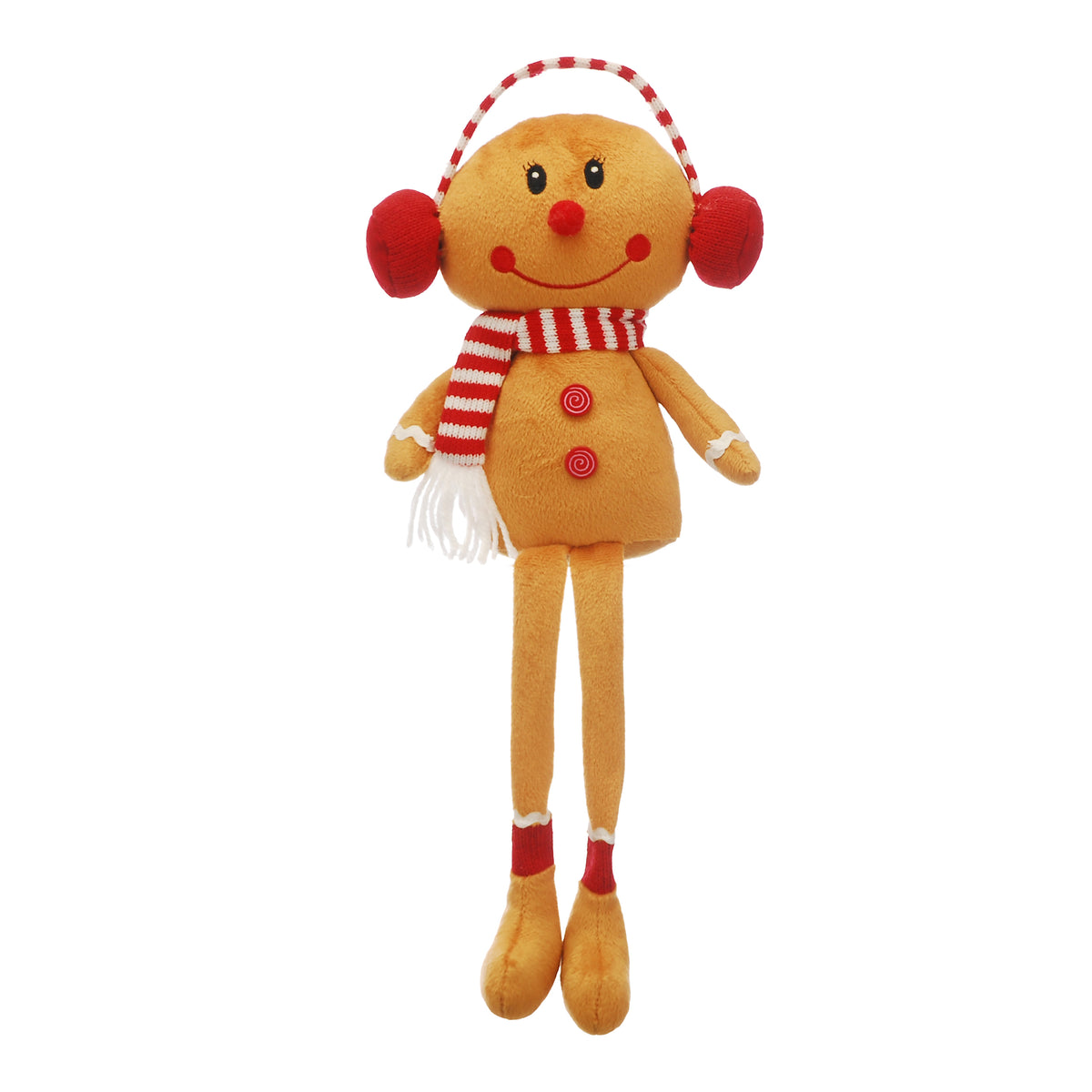 Brown Dangly Legs Gingerbread Man Christmas Decoration