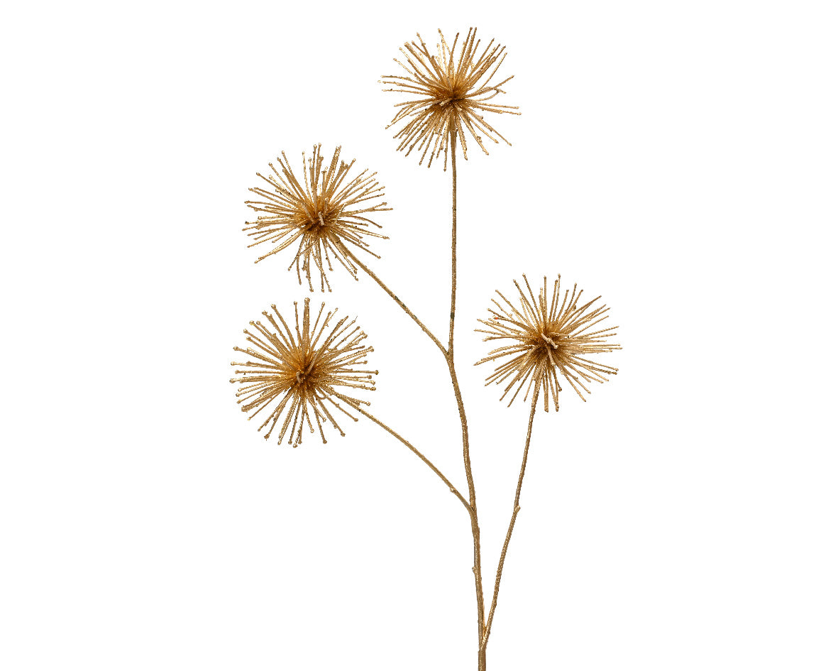 Gold Allium Spray on Stem