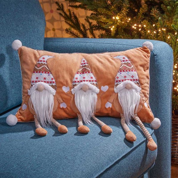 Gingerbread Gonklets Cushion