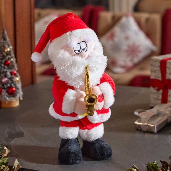 SaxSanta! Musical Dancing Santa Decoration