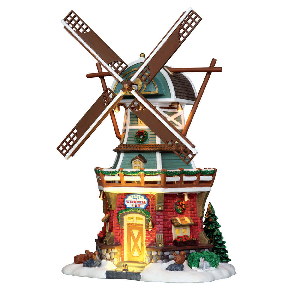 Lemax Stony Brook Windmill - Christmas Village Windmill with Lights & Motion