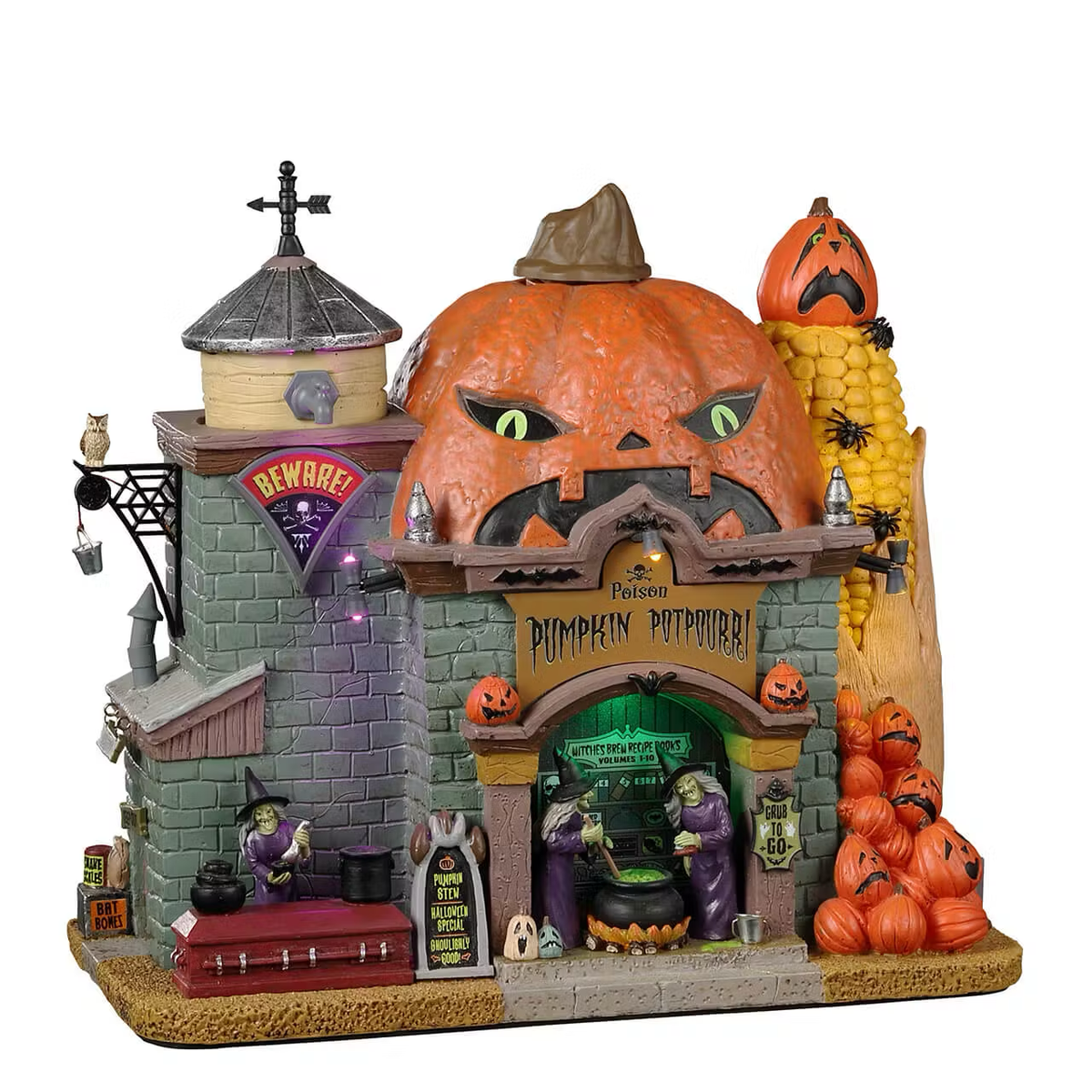 Lemax Spooky Town - Poison Pumpkin Potpourri Smoking Shop