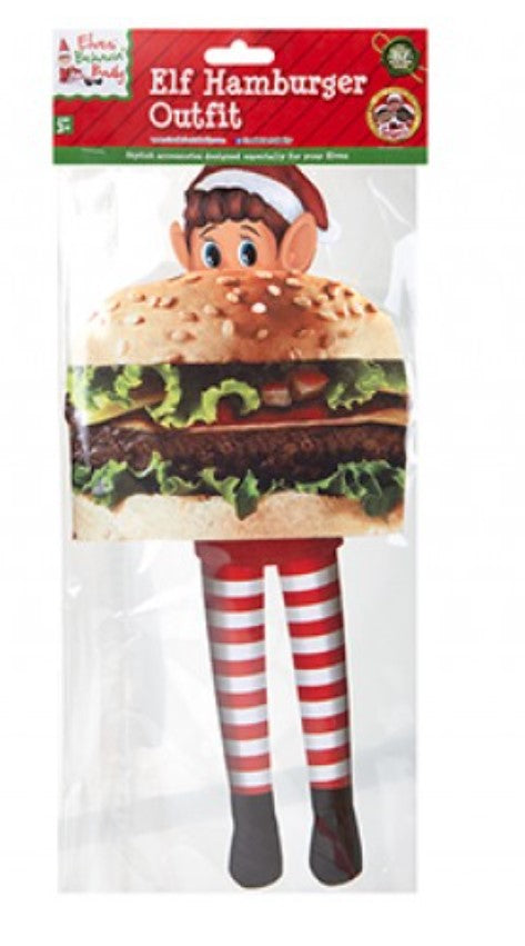 Elves Behavin' Badly - Christmas Elf Hamburger Outfit for Elf