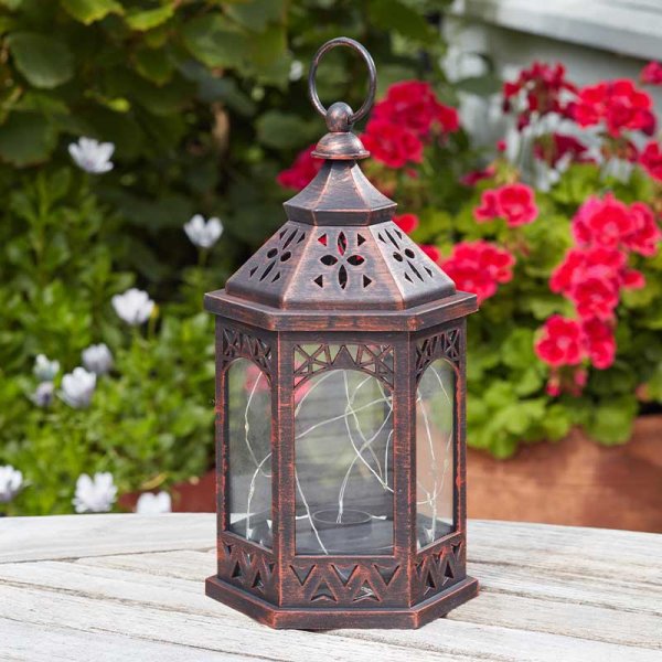 Firefly Maroc Lantern with LED Lights