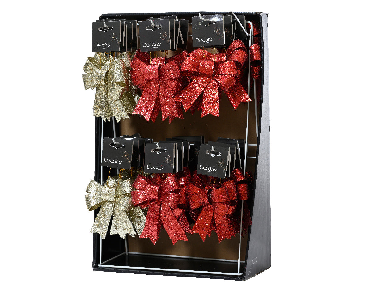 Individual Glitter Bow on Hanger