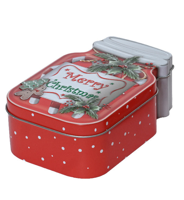 Christmas Jar Style Storage Tins