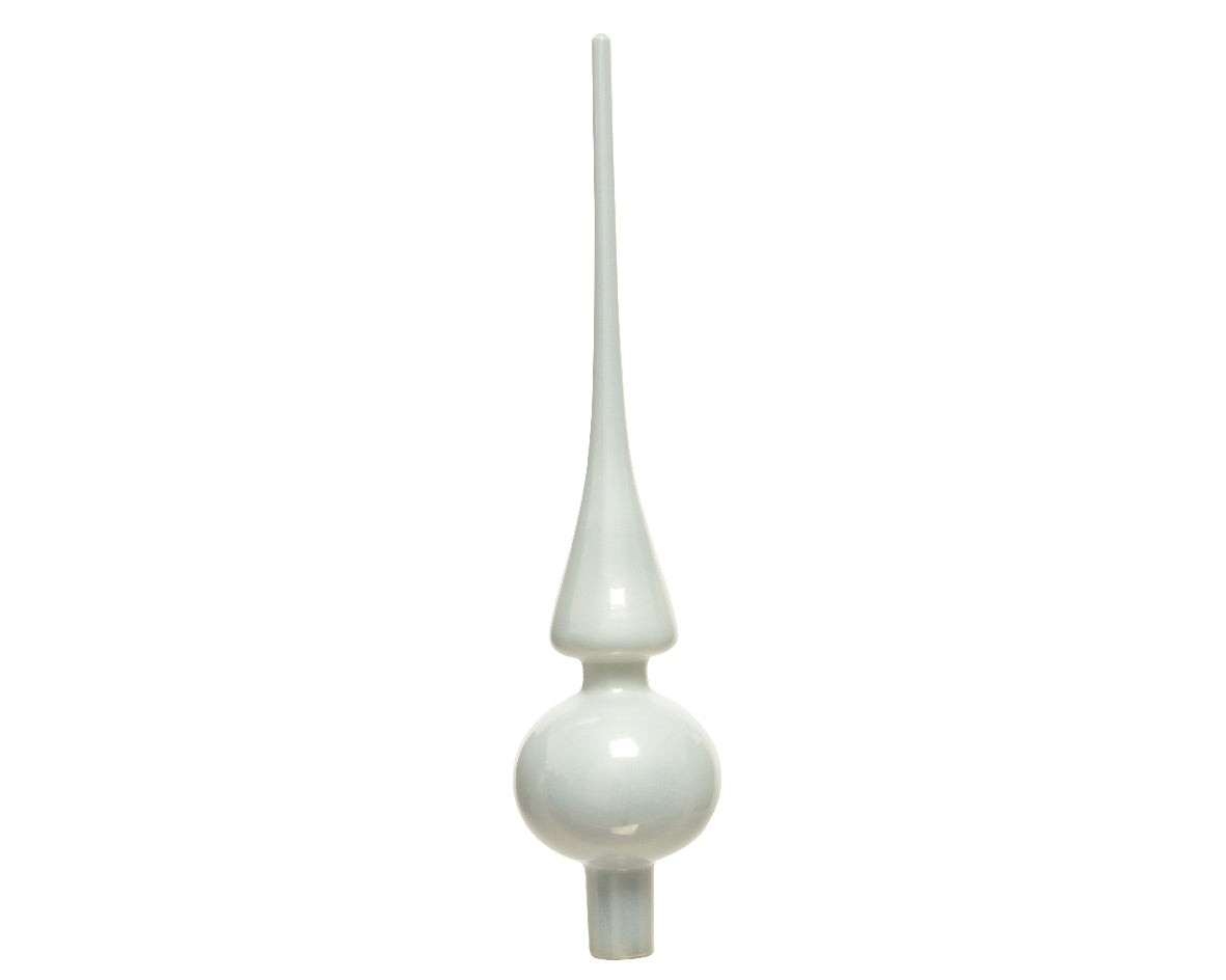 Winter White Glass Tree Topper