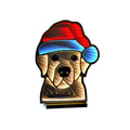 Golden Retrieve Labrador Dog in Santa Hat Infinity Decoration Low Voltage - 40cm