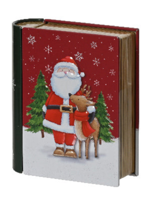 Christmas Book Storage Tin