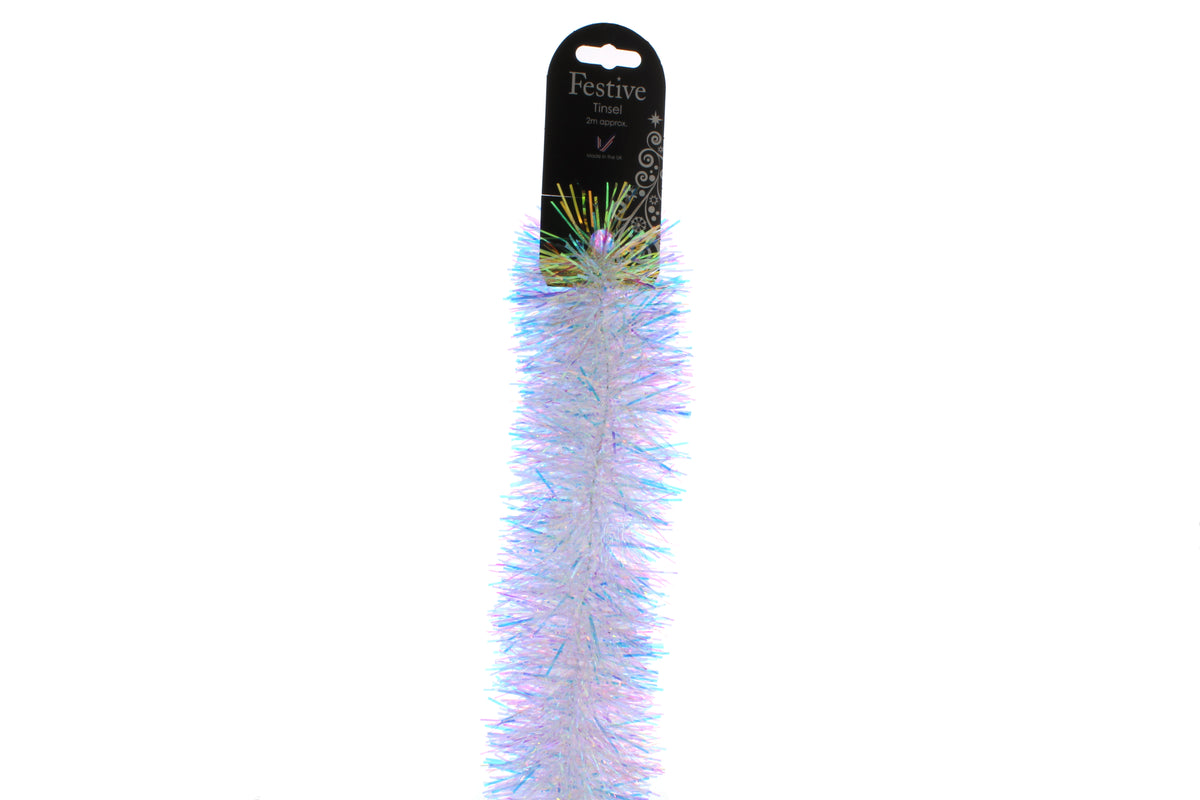 Iridescent Fine Cut Tinsel - 200cm