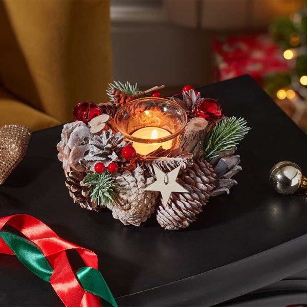 FrostStar Solo Candle Tealight Holder - 15cm