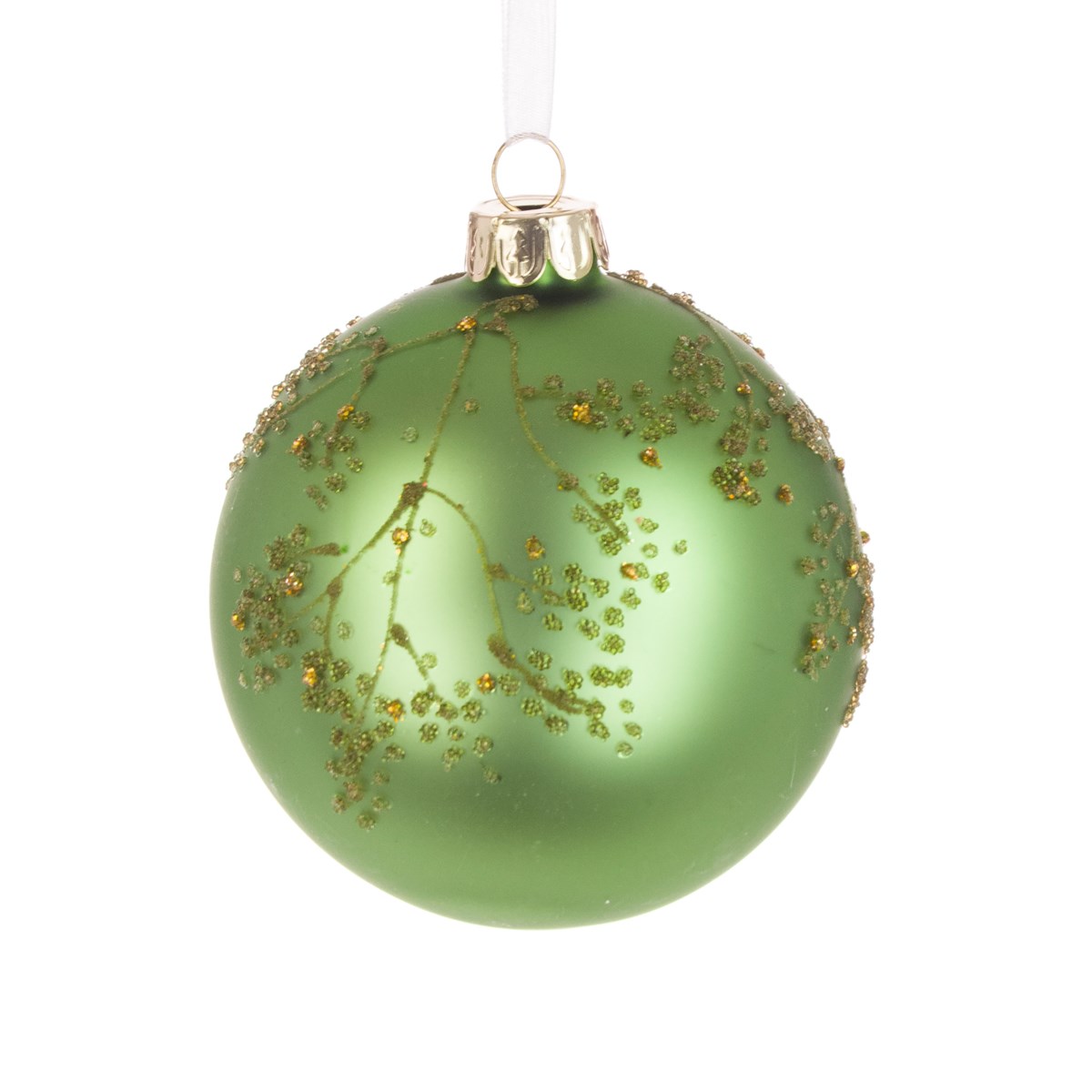 Green Glass Diana Christmas Tree Bauble