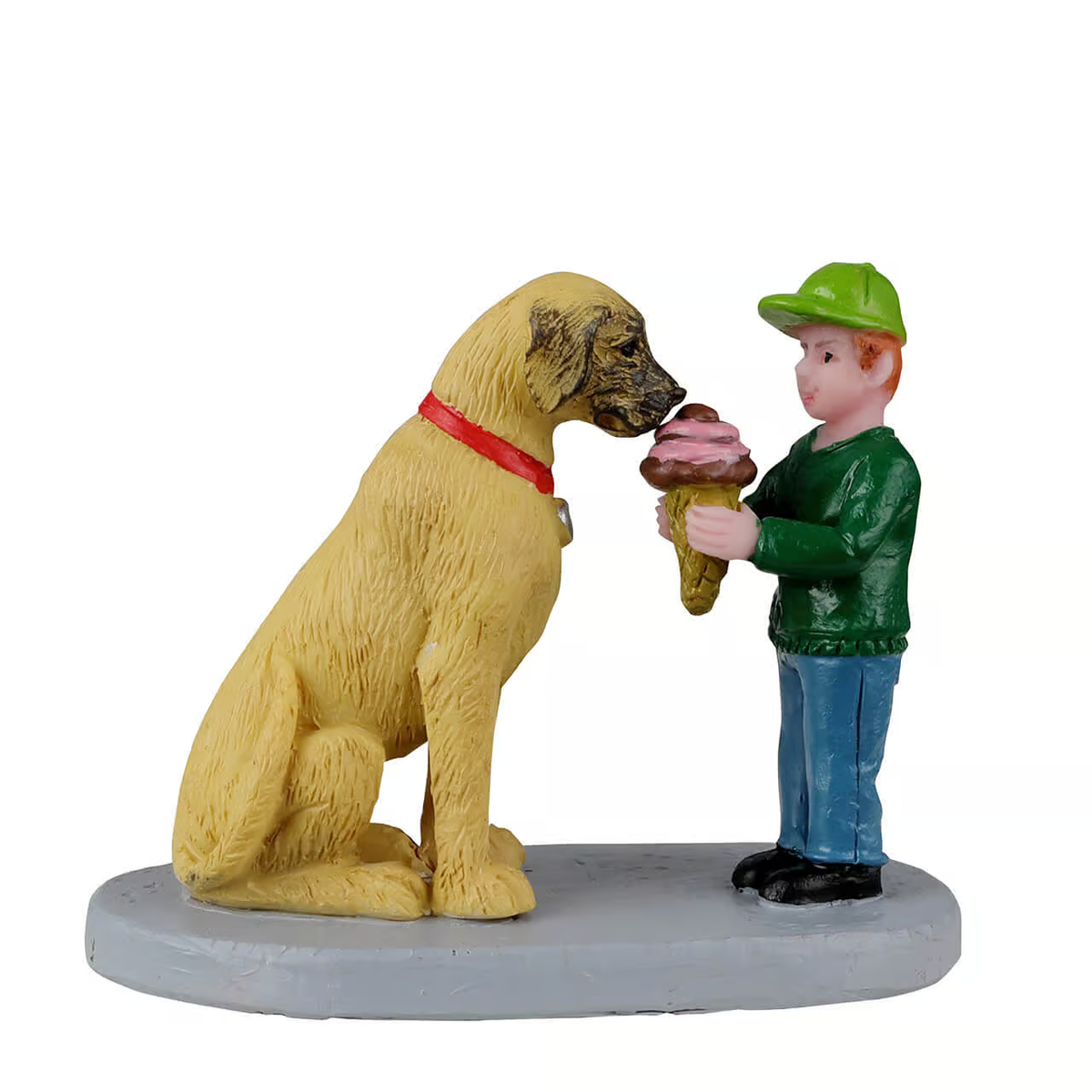 Lemax Best Friends Share Child with Dog Christmas Village Figurine