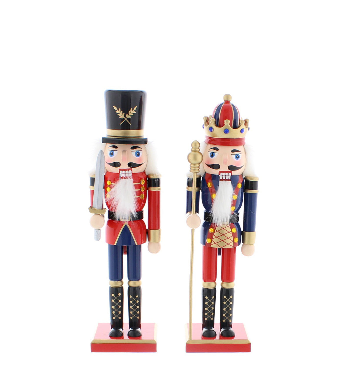 Festive Traditional Royal Single Nutcracker - 30cm